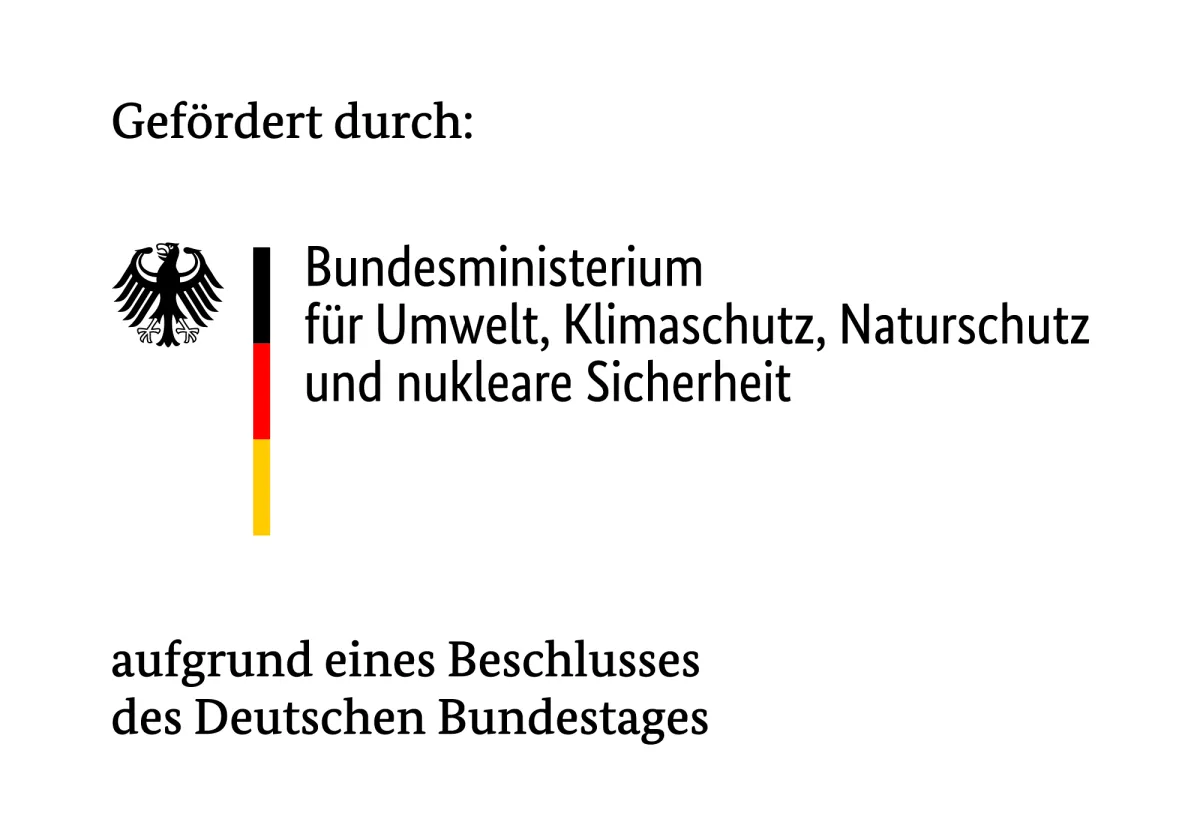 Förderhinweis mit Logo des Bundesumweltministeriums (BMUKN)